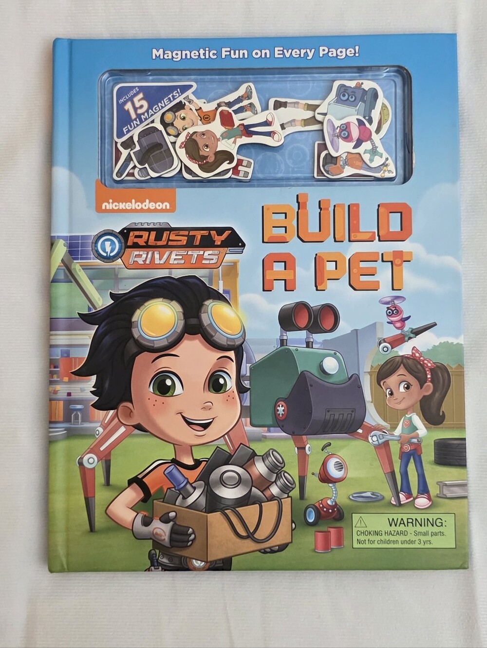 NWOT Nickelodeon Rusty Rivets Build A Pet Magnetic Activity Book